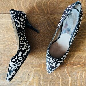Michael Kors Pony Hair Chic Animal Print Women's Heels size 9.5